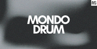 Abstract sounds mondo drum banner