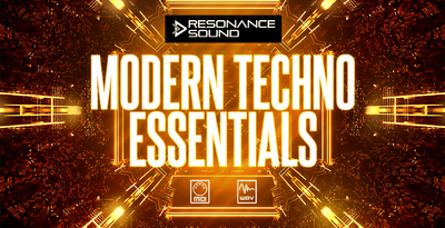 Resonance sound modern techno essentials banner