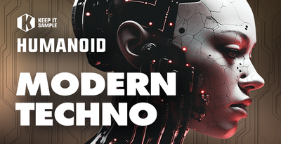 Keep it sample humanoid modern techno banner