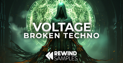 Rewind samples voltage broken techno banner