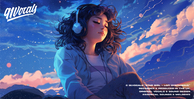 91vocals star girl lofi synthwave banner