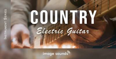 Image sounds country electric guitar banner