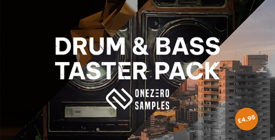 Onezero samples drum   bass taster pack banner