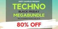 Unity records techno black friday mega bundle banner