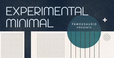 Famous audio experimental minimal banner