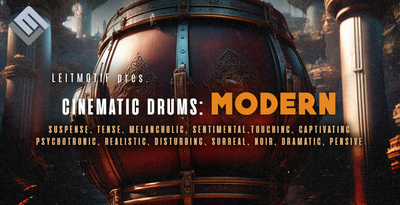 Leitmotif cinematic drums modern banner