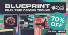 Niche audio blueprint bundle peak time driving techno banner