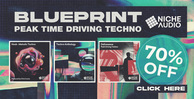 Niche audio blueprint bundle peak time driving techno banner