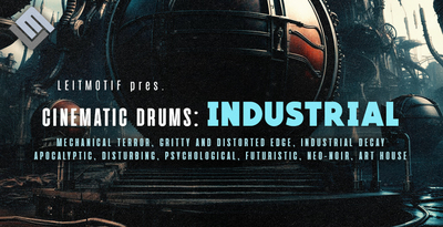 Leitmotif cinematic drums industrial banner