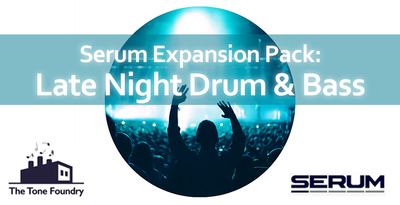 The tone foundry late night drum   bass banner