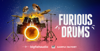 Big fish audio furious drums banner