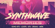 Resonance sound synthwave memories banner