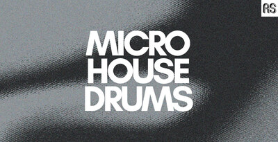 Abstract sounds micro house drums banner