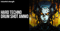 Industrial strength hard techno drum shot ammo banner