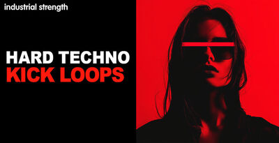 Industrial strength hard techno kick loops banner