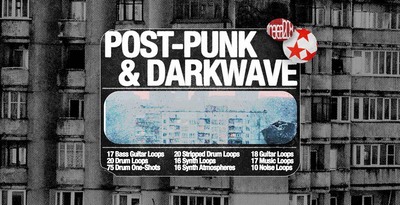 Post punk darkwave banner loopmasters