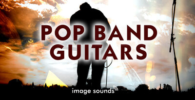 Pop band guitars banner