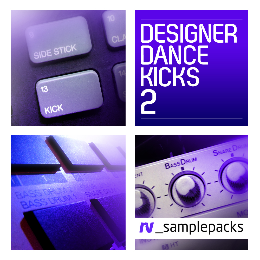 Bass Drum Samples, Designer Dance Kicks Vol. 2, Kick Drum Loops, Kick