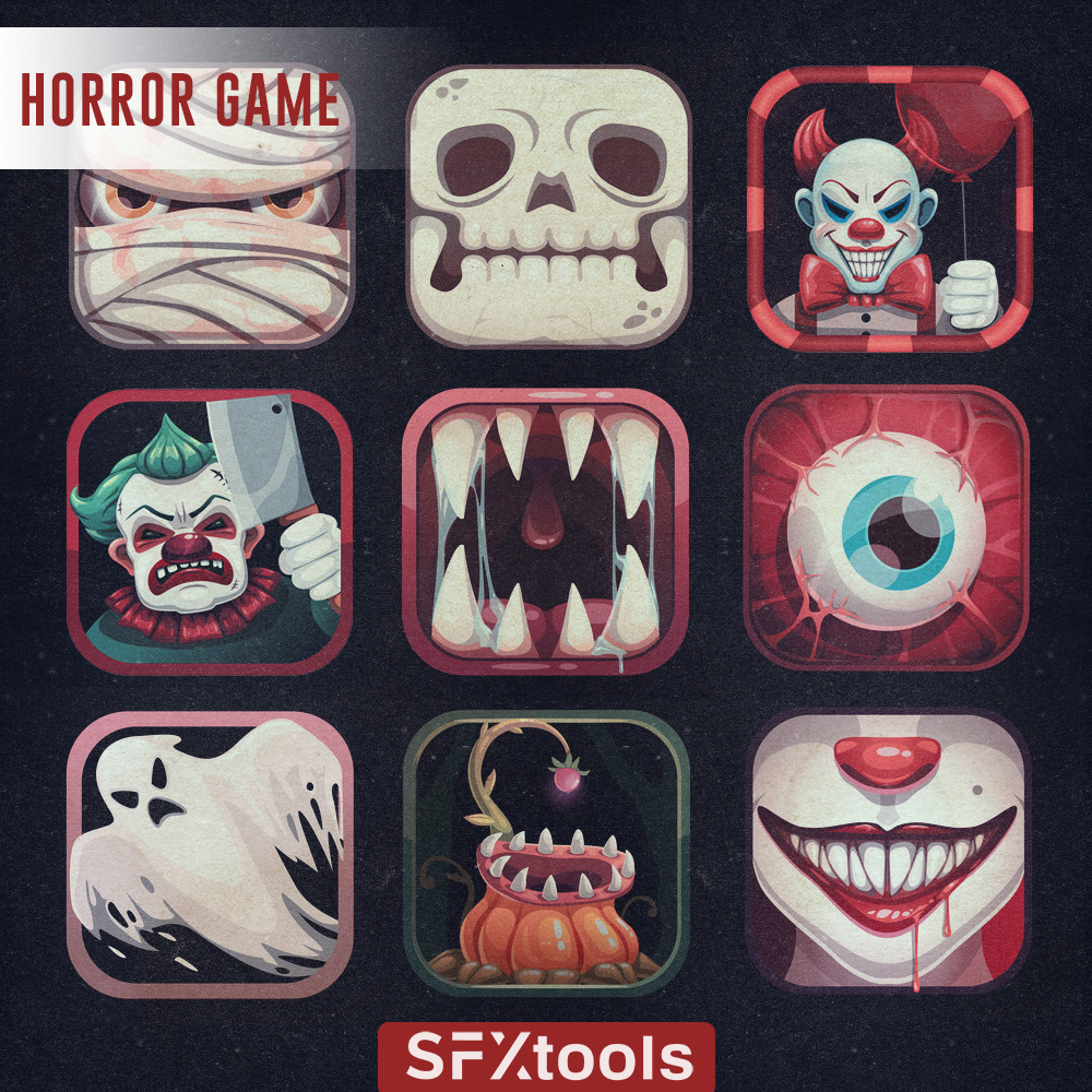 Horror Game Sounds, Game SFX, Scary Sound Effects, Mobile Game Royalty
