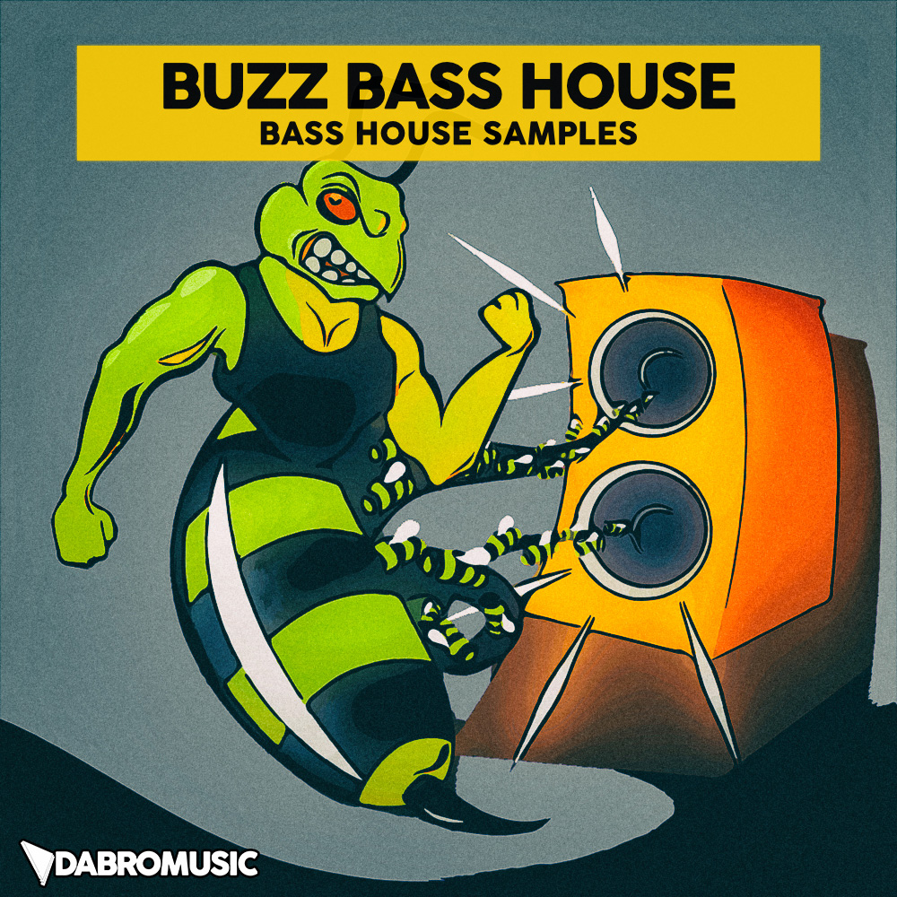 Buzz Bass House, DABRO Music, Distorted Synth Bass Loops, Glitches