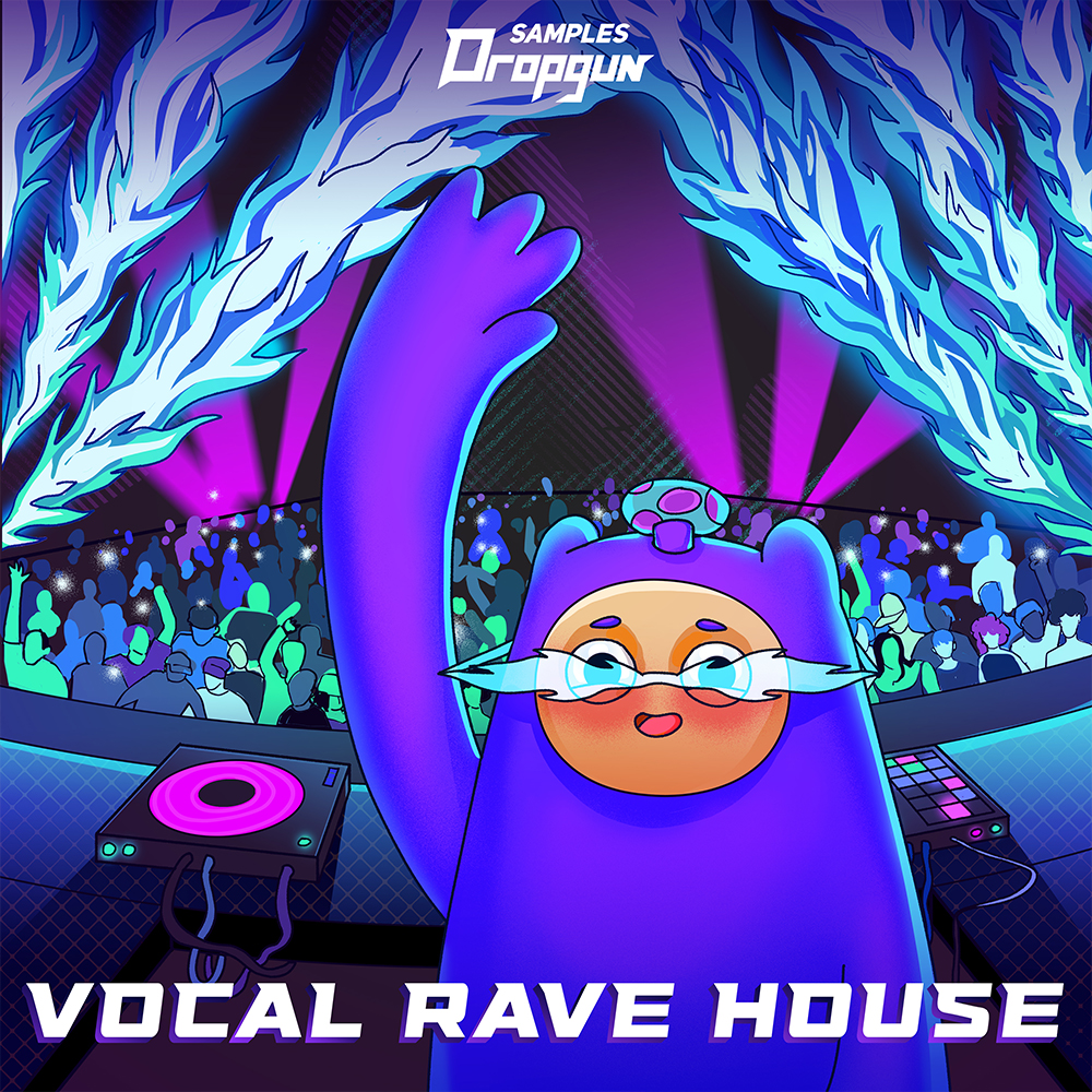 Vocal Rave House, Dropgun Samples, RoyaltyFree Samples, Female Vocal