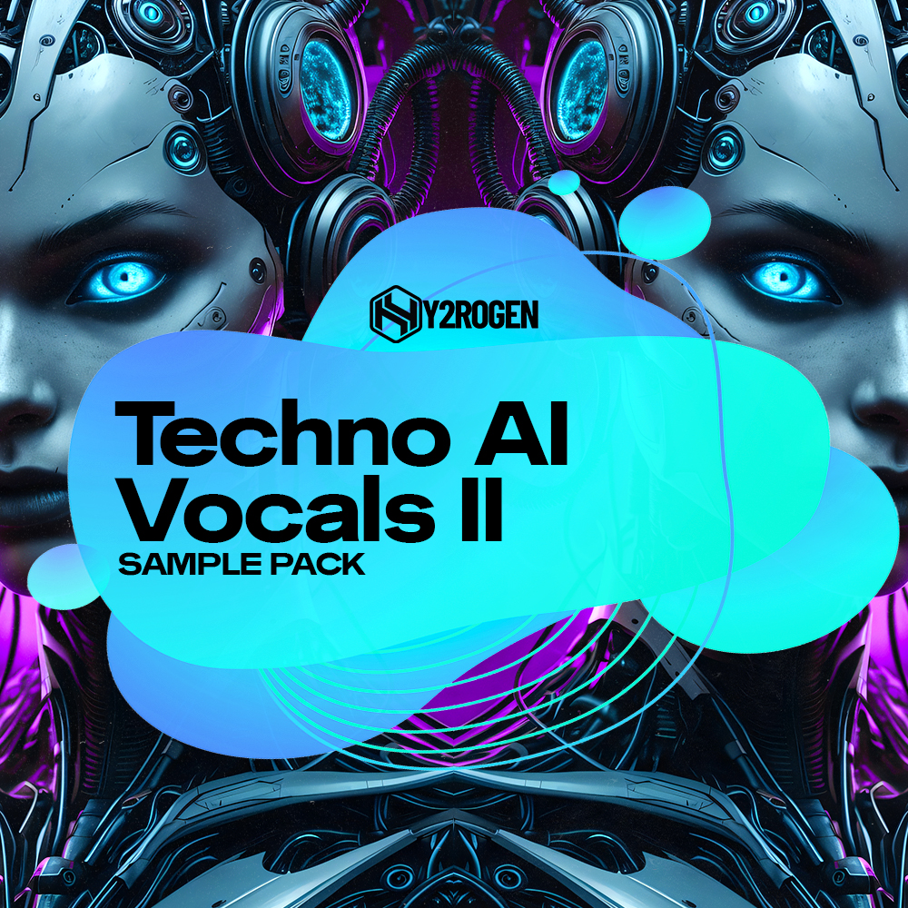Techno AI Vocals 2, HY2ROGEN, Royalty-Free Samples, AI Vocal Phrases