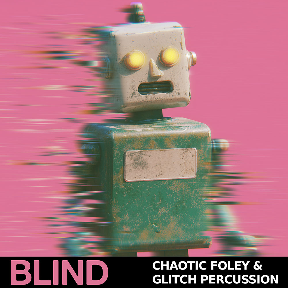 Chaotic Foley & Glitch Percussion, Royalty-free 808 Drum Loops, 303
